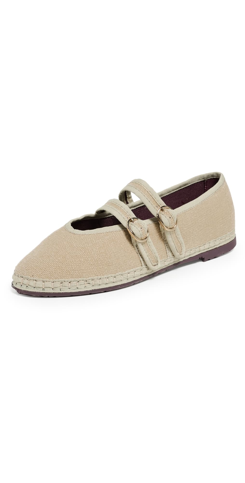 Flabelus Claire Linen Flats Sand