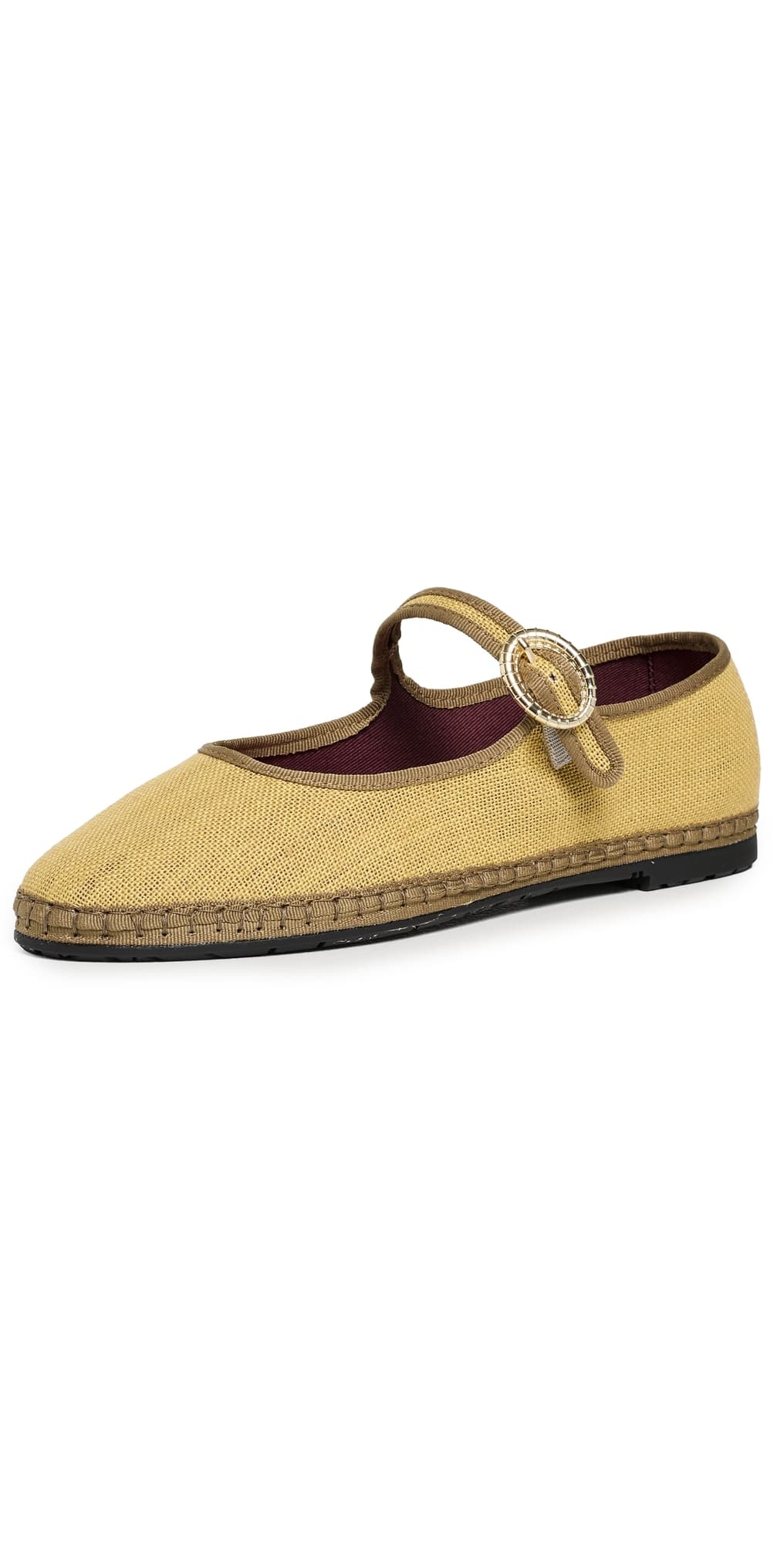 Flabelus Alessia Mary Jane Flats Yellow