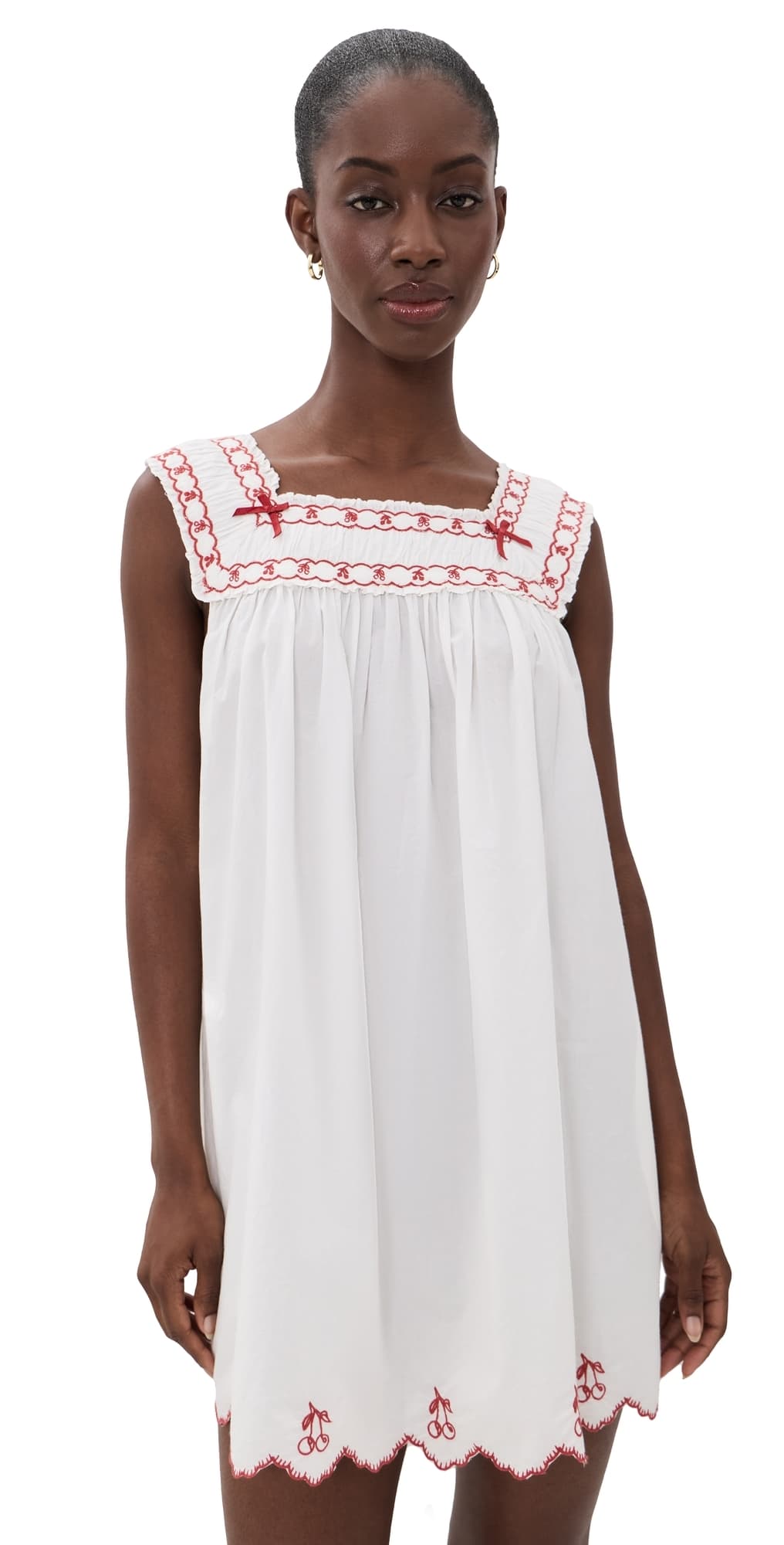 For Love & Lemons Emma Mini Dress White