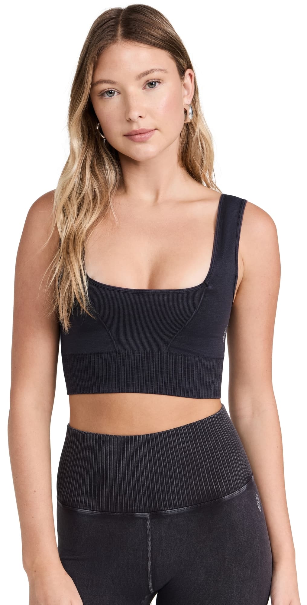 FP Movement Square Neck Good Karma Bra Black
