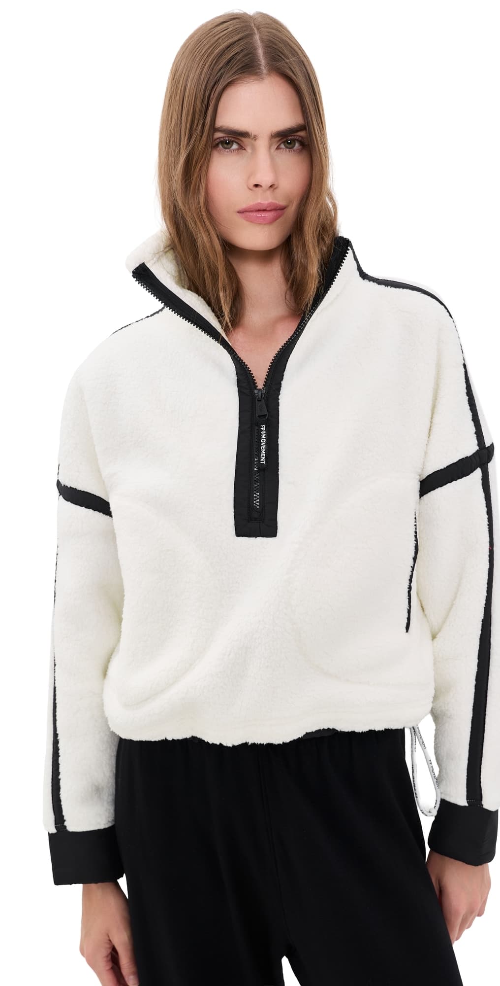 FP Movement Mountain High Half-Zip Fleece White Combo