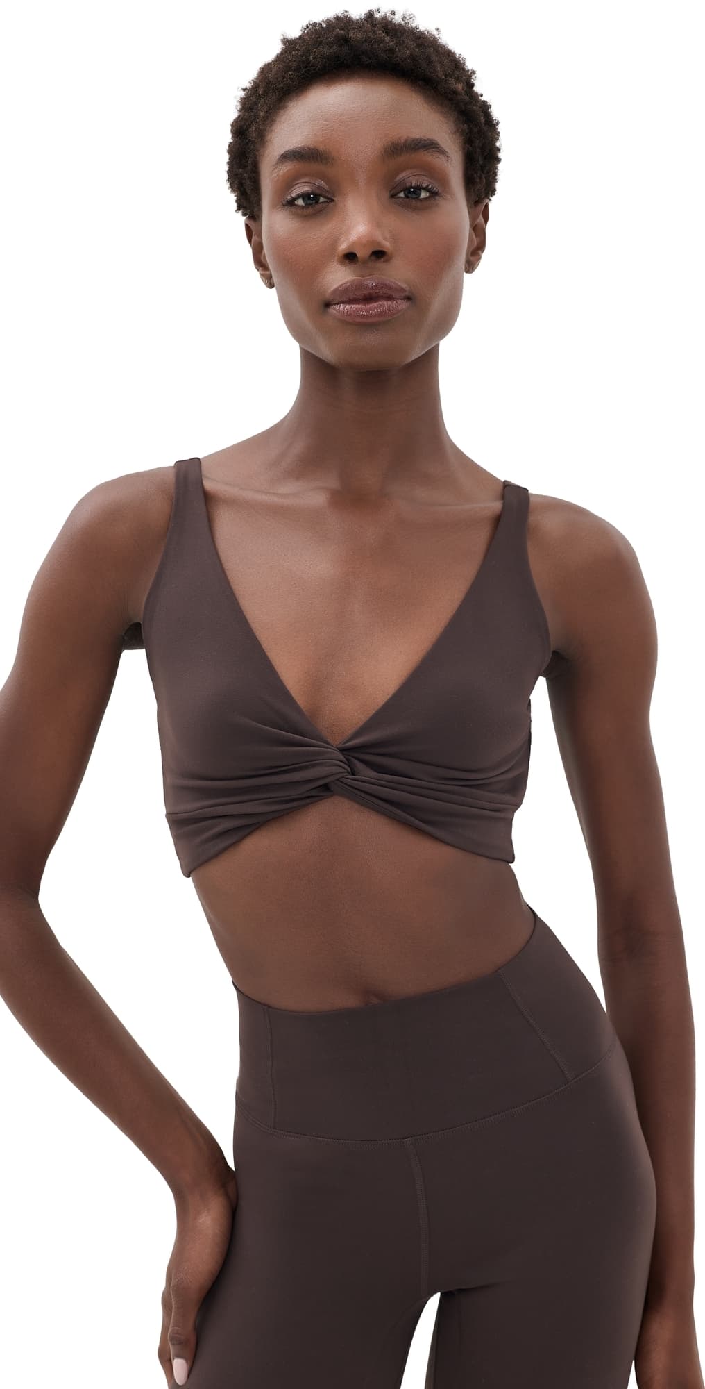 FP Movement Never Better Twist Crop Top Chocolate