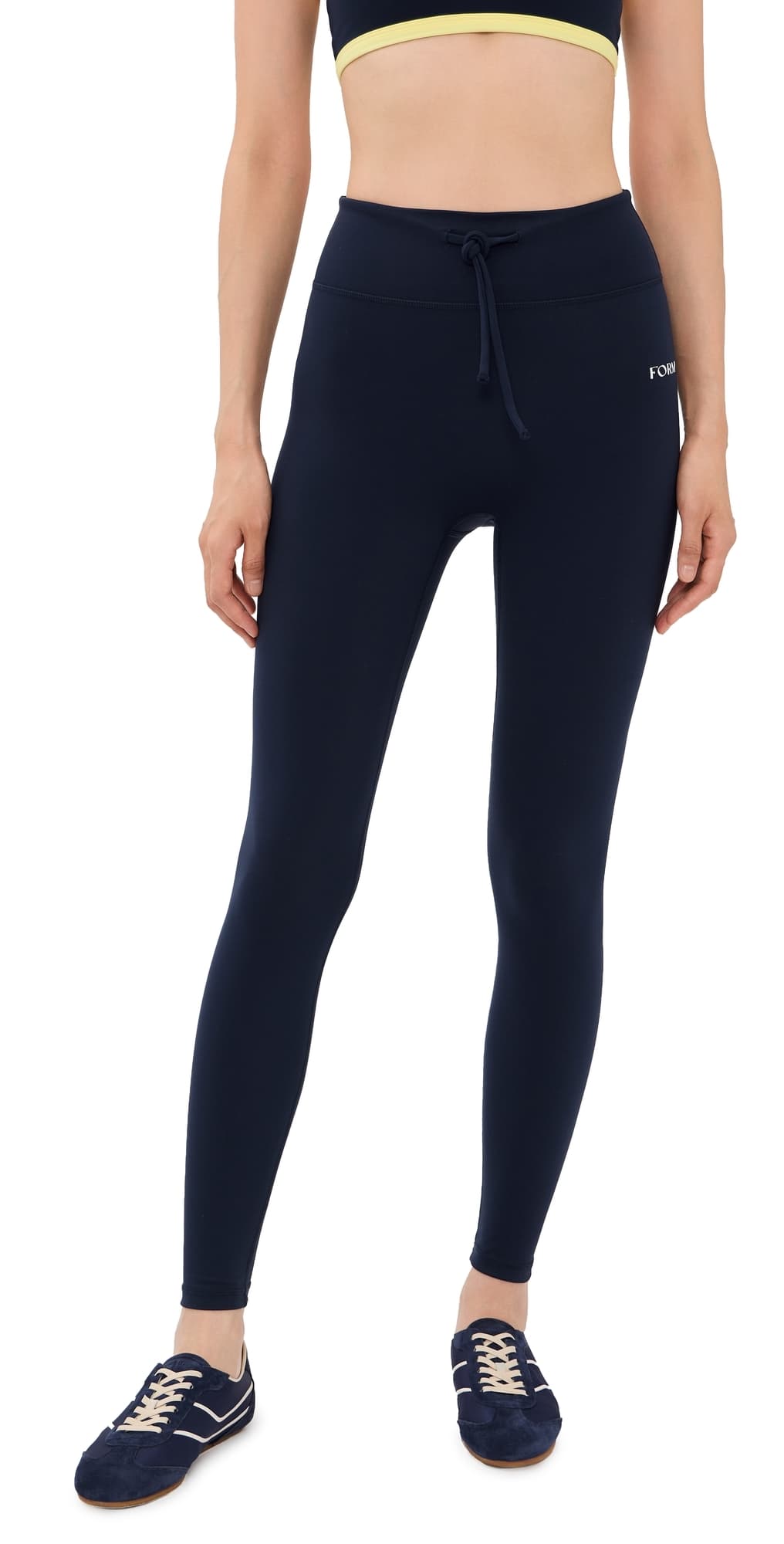 FORM Drawstring Full Leggings Navy