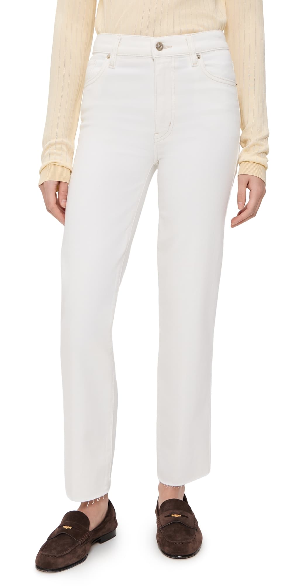 FRAME Le Sleek Straight Jeans Au Natural Clean Raw After
