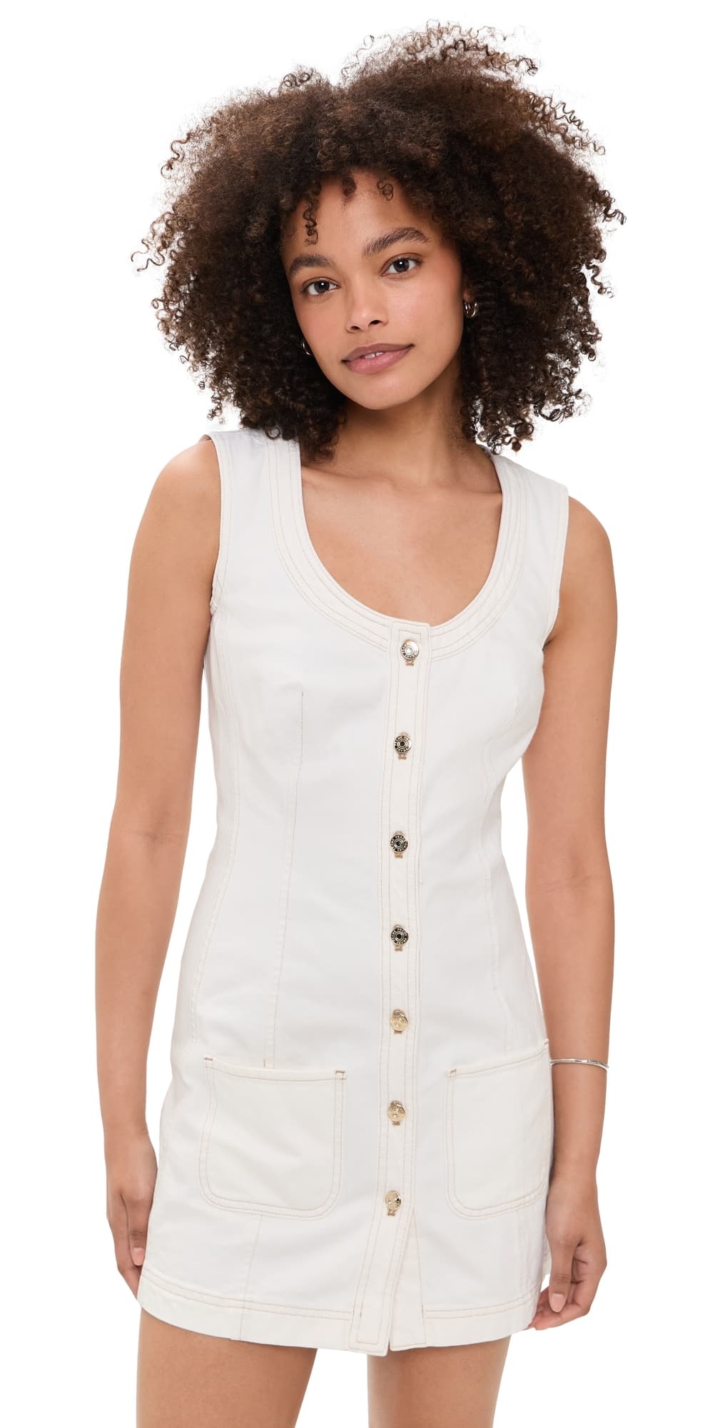 FRAME The Patch Pocket Dress Au Natural Clean