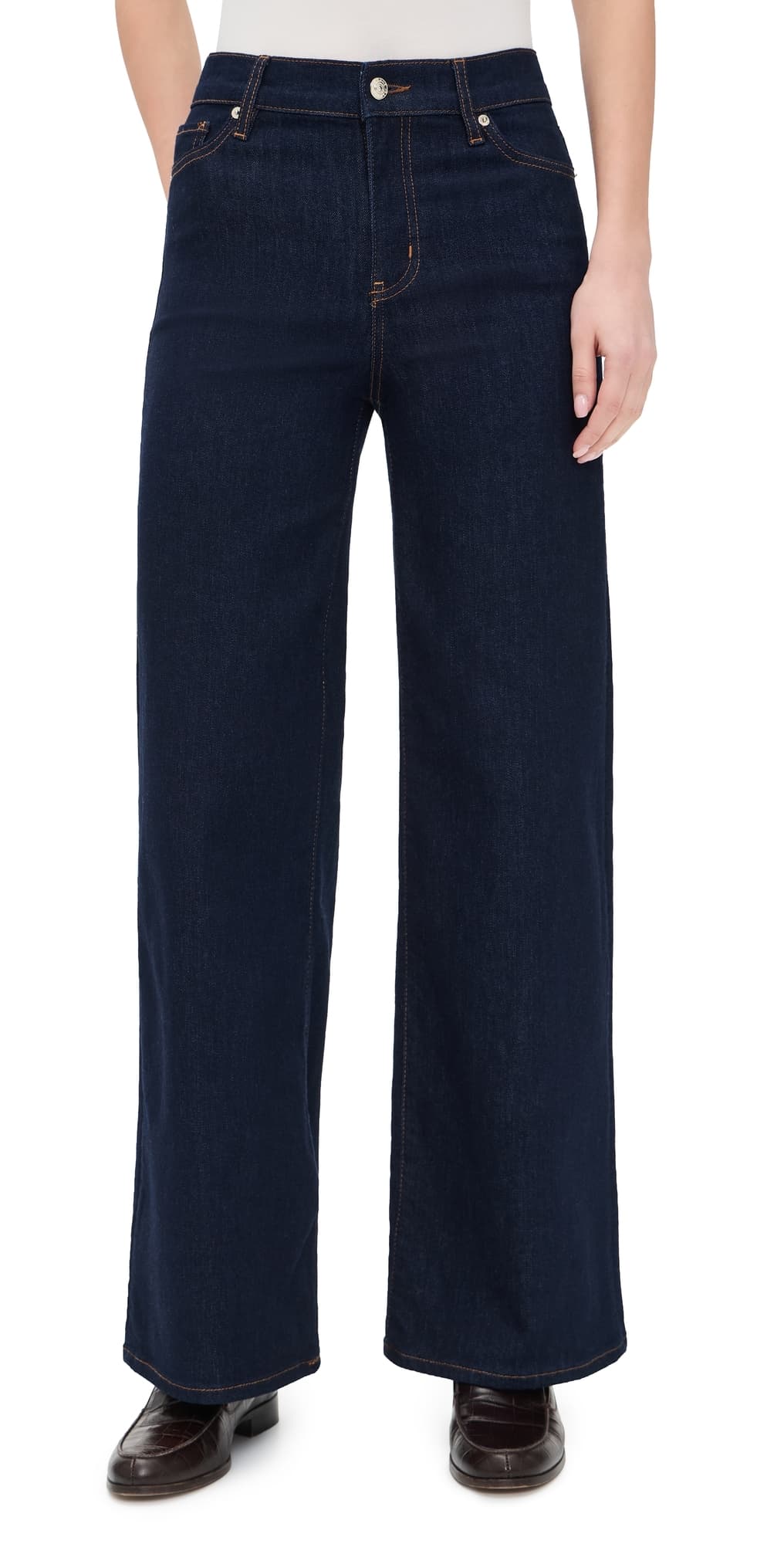 FRAME Le Slim Palazzo Jeans Rinse