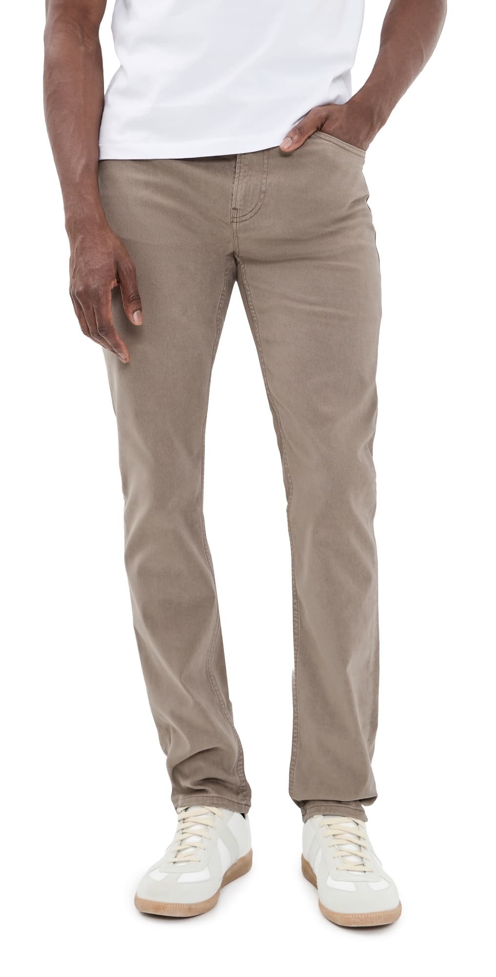 FRAME Modern Straight Twill Jeans Stone Grey