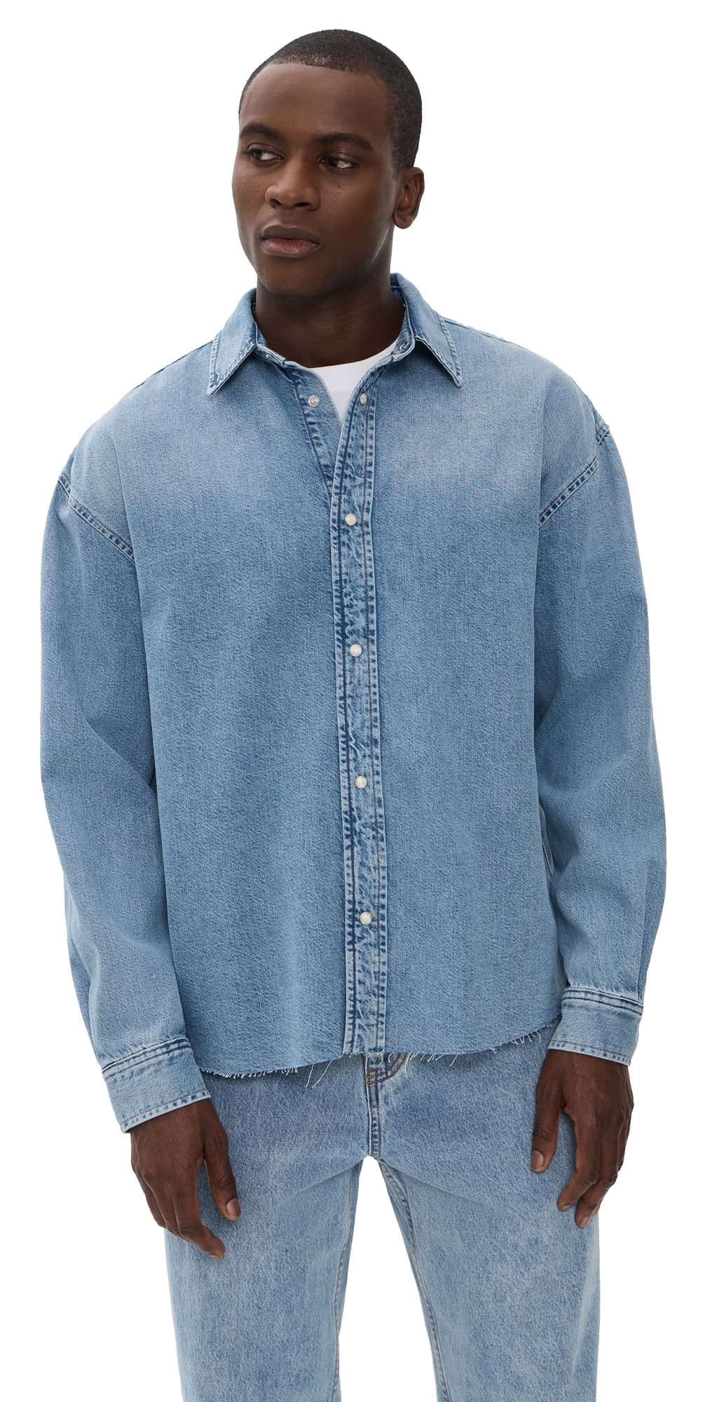 FRAME Relaxed Denim Shirt Suntrace