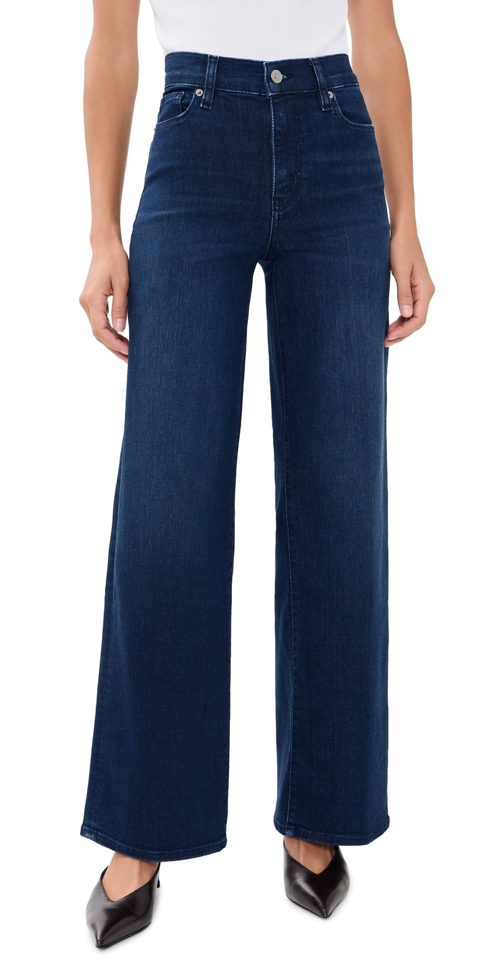 FRAME Le Slim Palazzo Jeans Ultraviolet