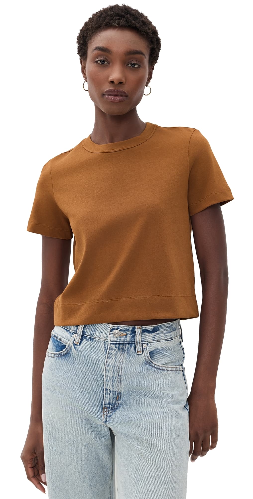 FRAME The Boxy Tee Bronze