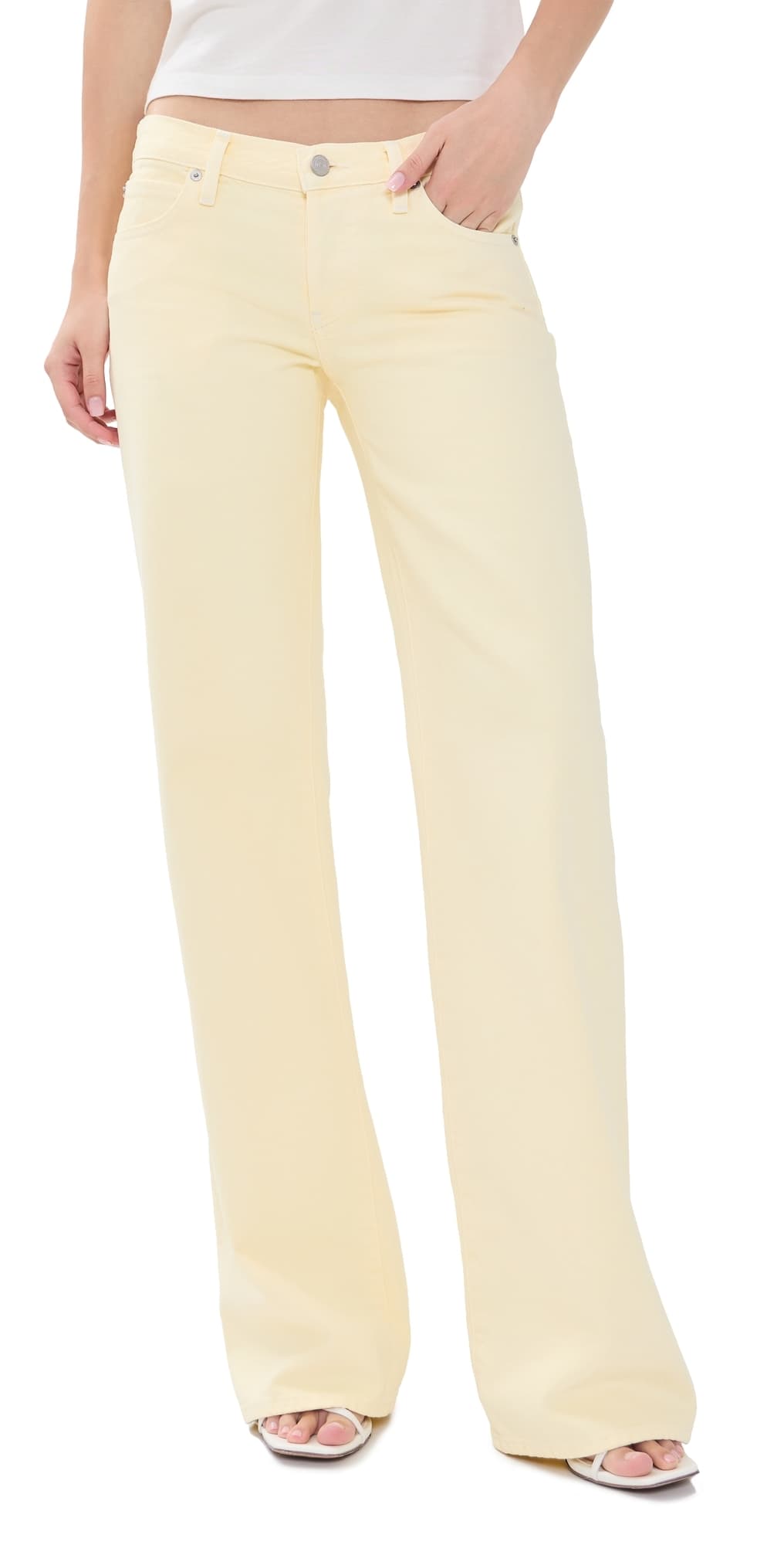 FRAME x Amelia Gray The Gray Jeans Limoncello