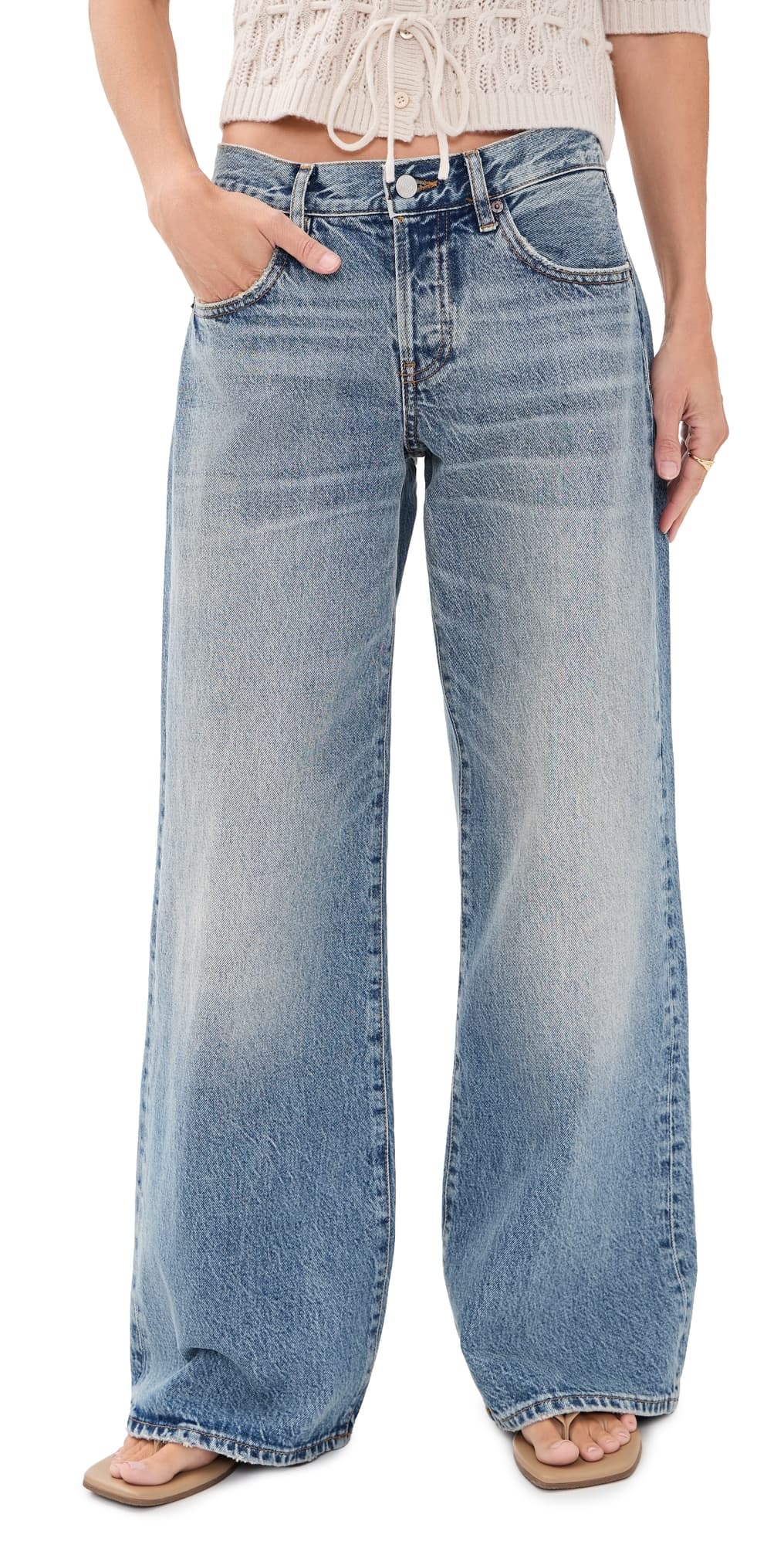 FRAME The Petite Pixie Leo Jeans Rivage