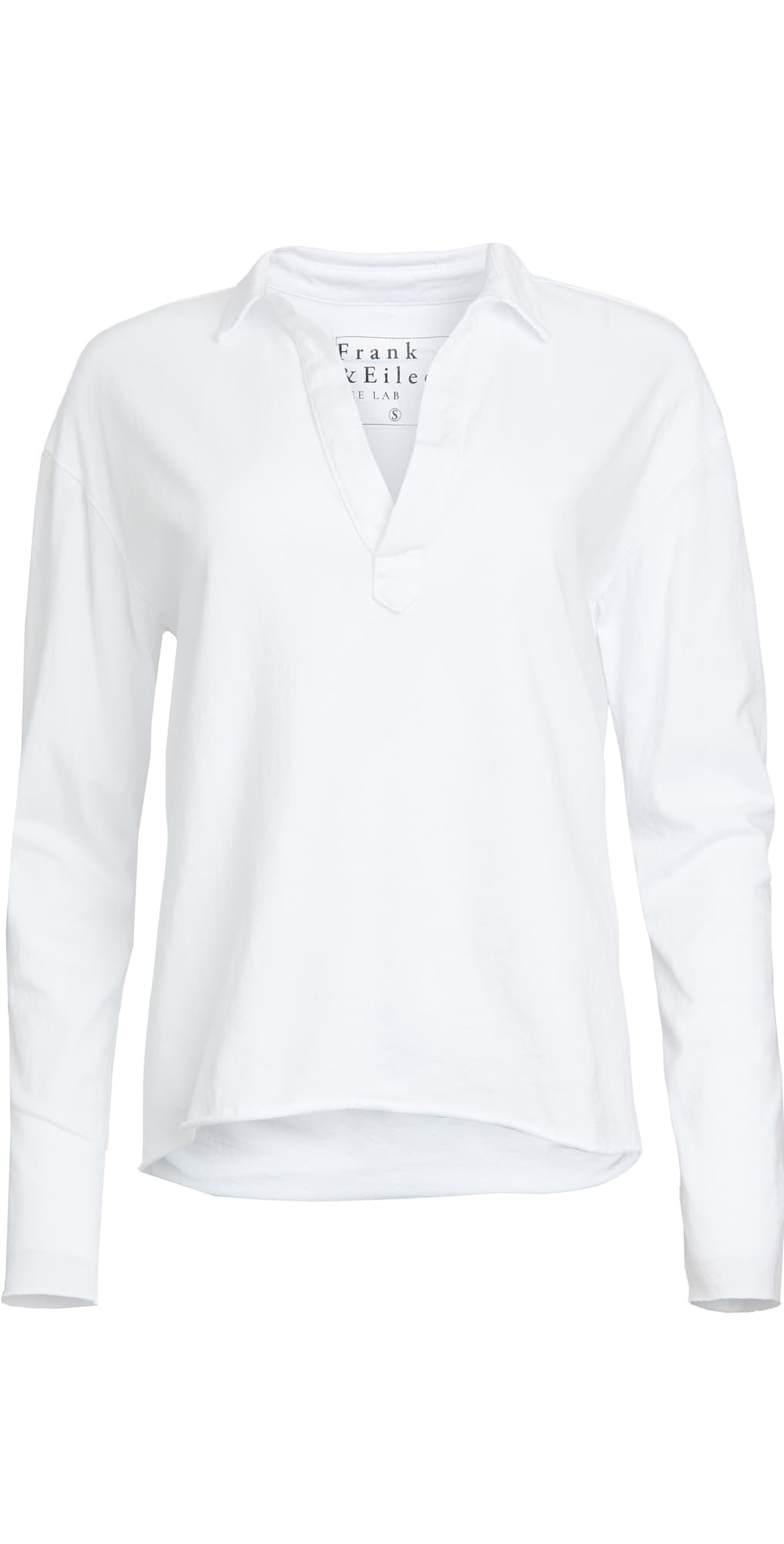 Frank & Eileen Popover Top White