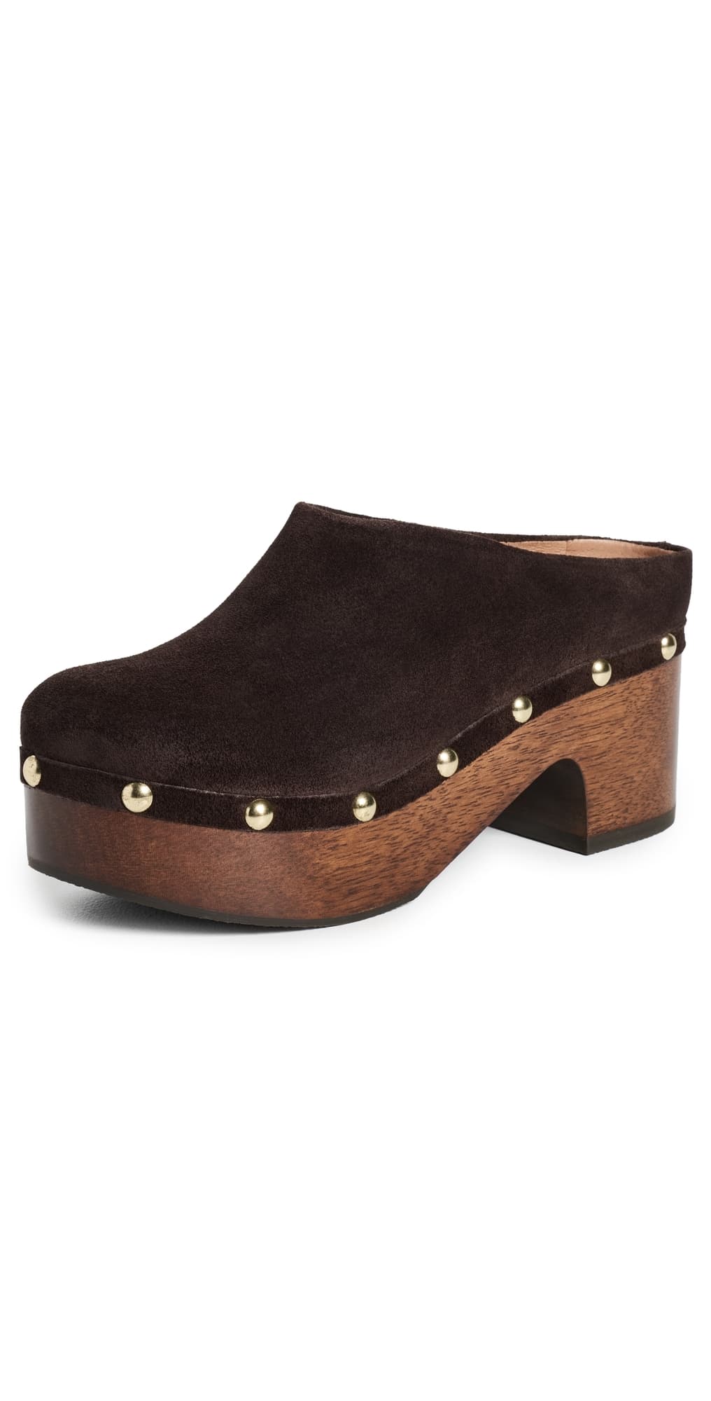 Free People Calli Clogs Weathered Mink Suede