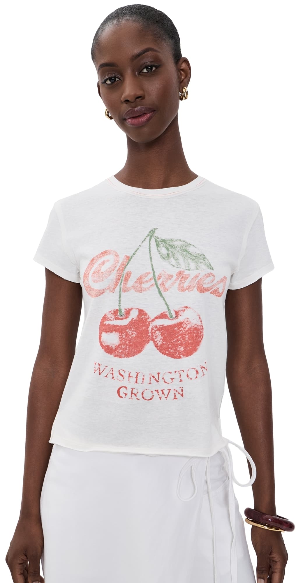 Free People Nova Graphic Tee Cherry Combo