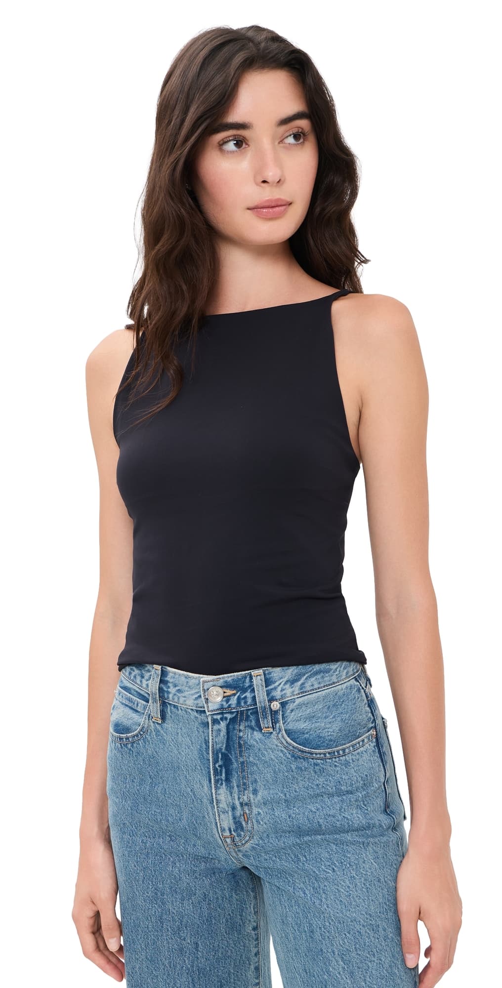 Free People Round Two Camisole Black
