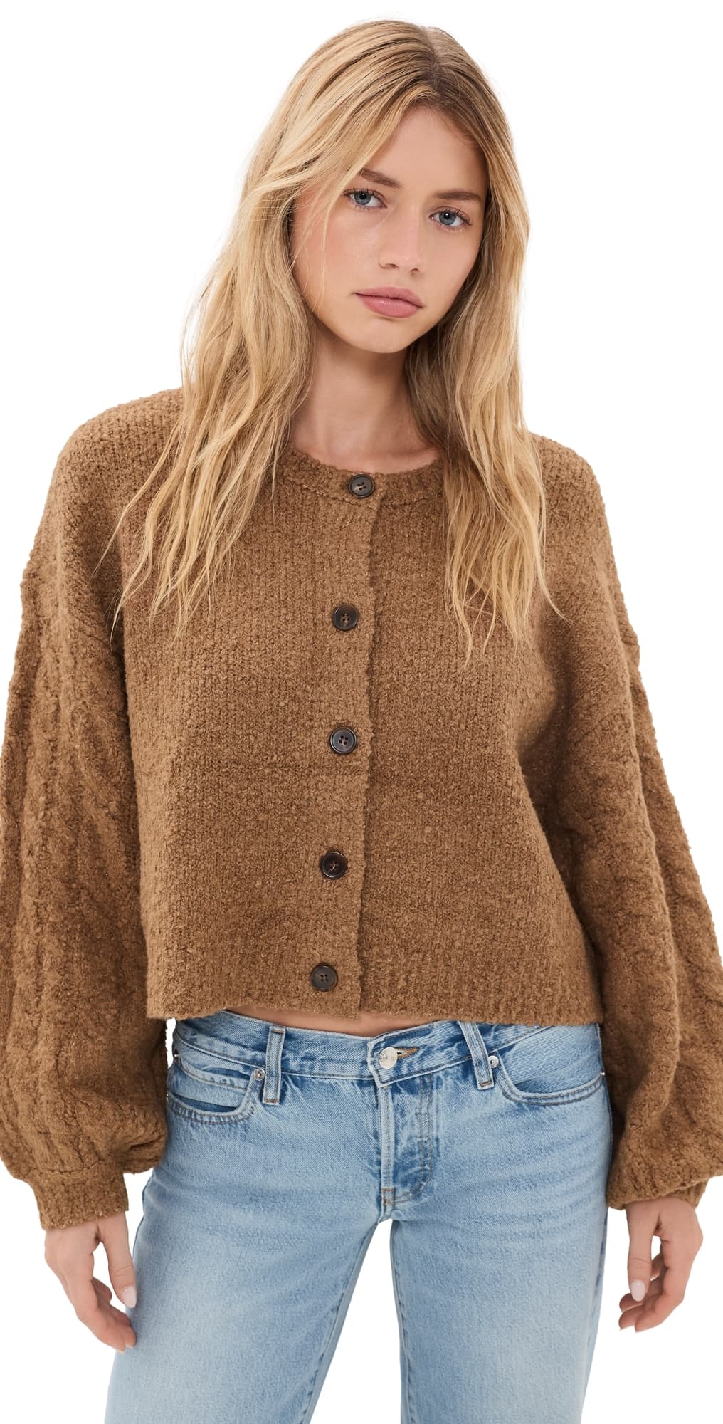 Free People Thistle Cardigan Macadamia