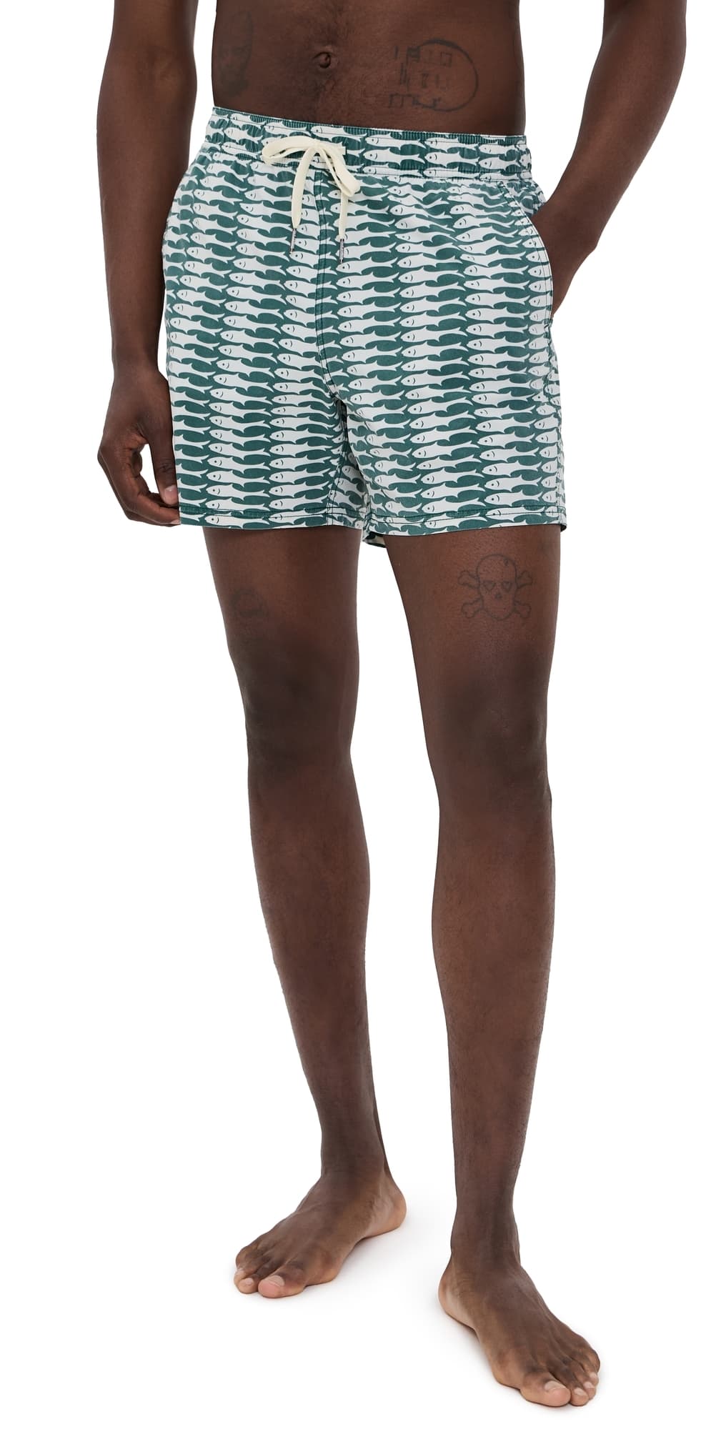 Fair Harbor The Bungalow Swim Trunks 5 Green Sardine