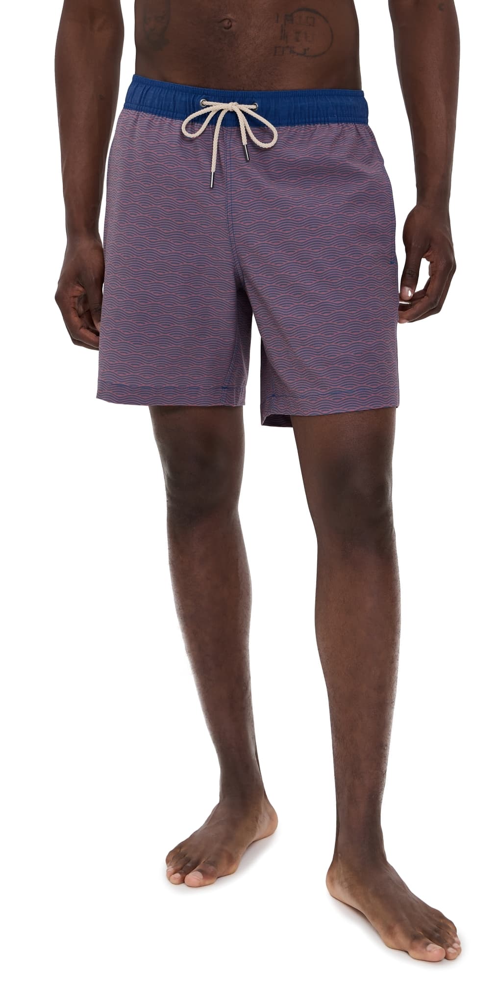 Fair Harbor The Bayberry Swim Trunks 7 Red Waves