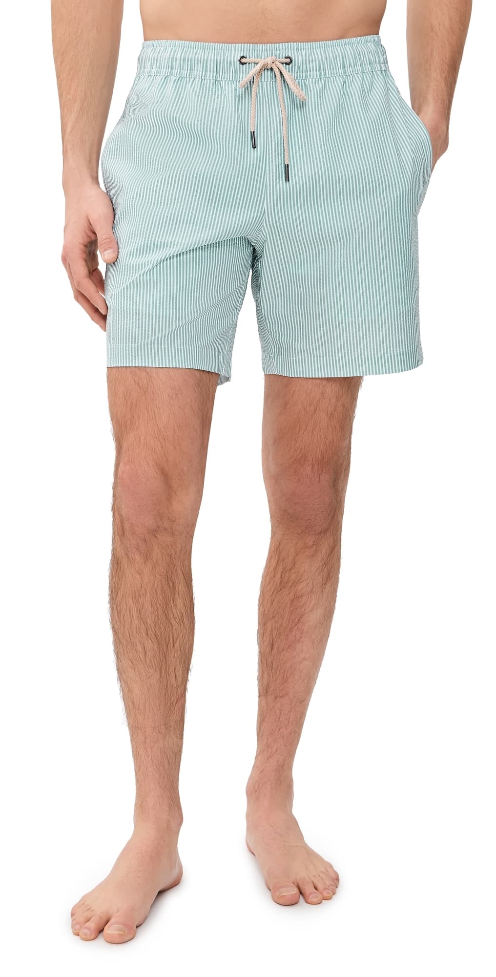 Fair Harbor The Bayberry Swim Trunks 7 Seapine Seersucker