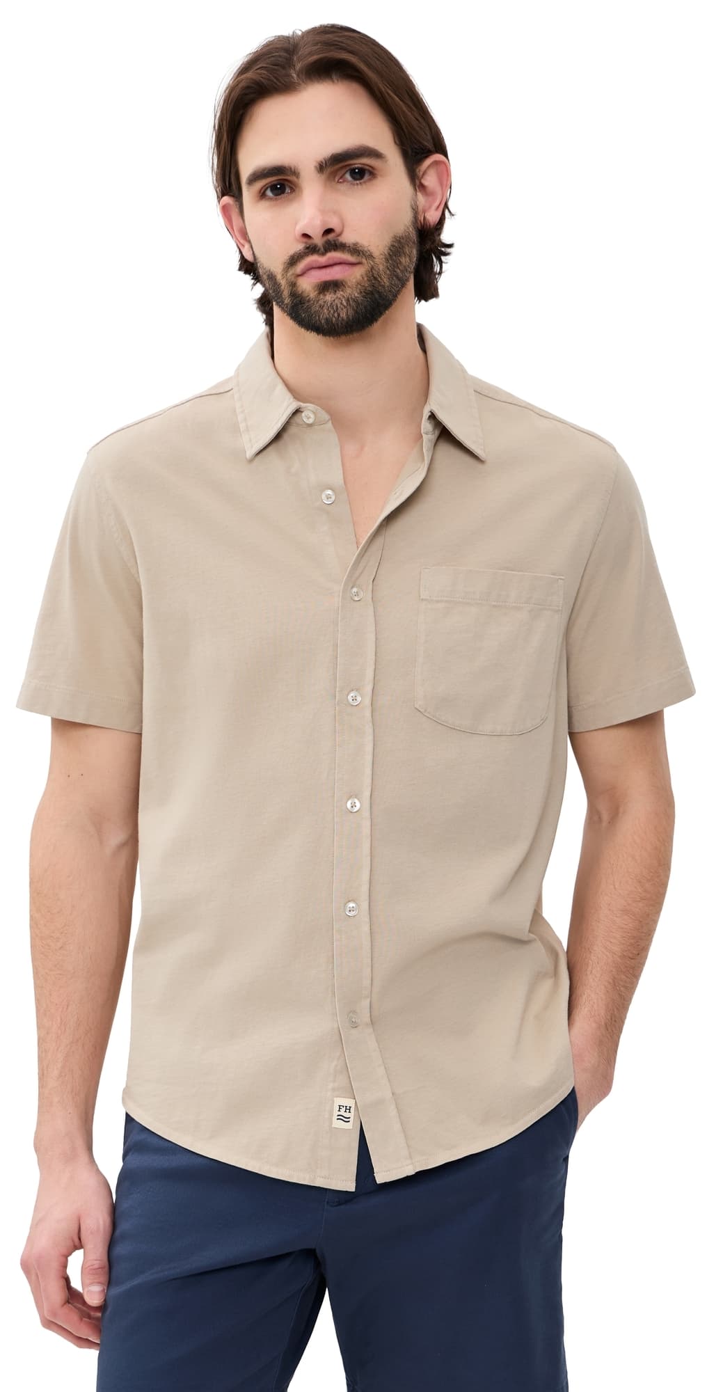 Fair Harbor The Saltaire Short Sleeve Shirt Shell