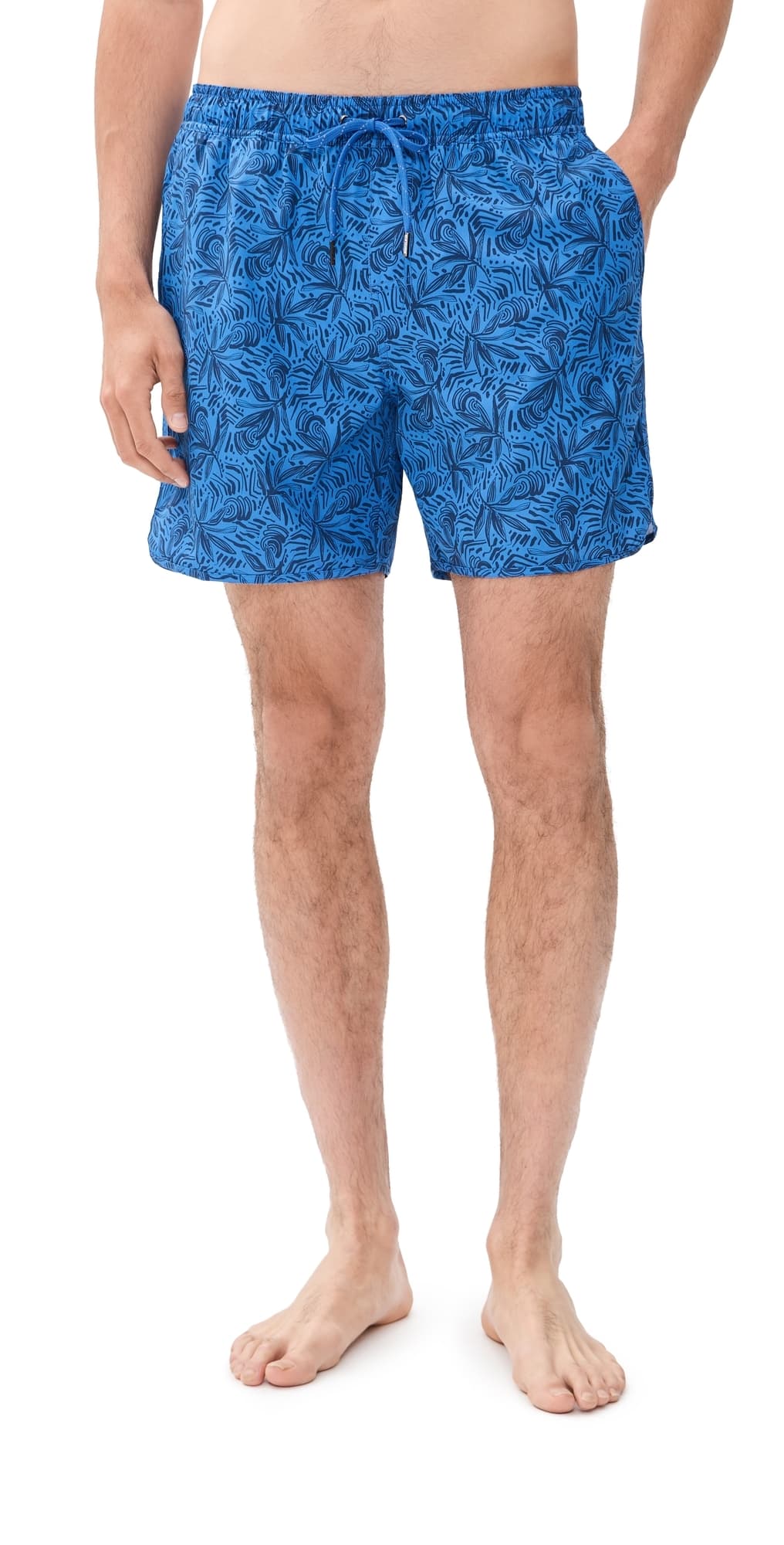 Fair Harbor The Anchor Swim Trunks 6 Azure Painted Leaves