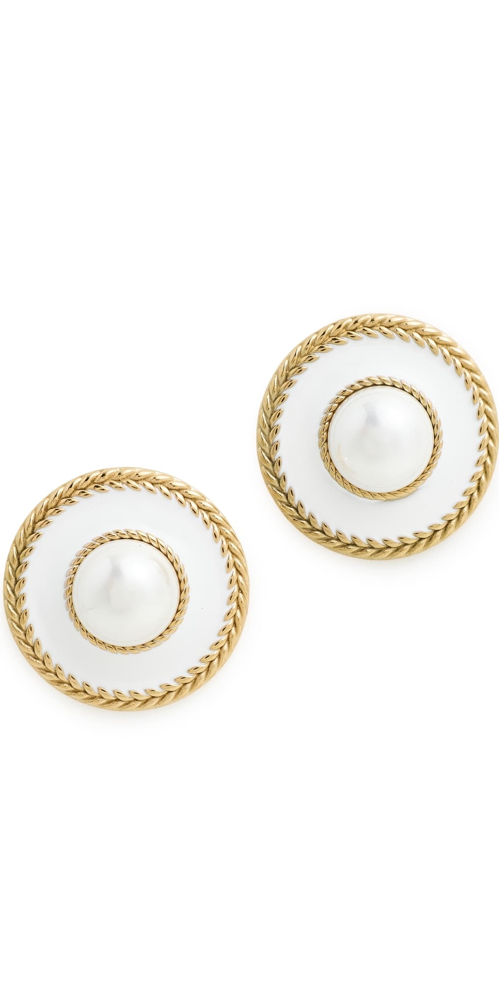 Galley Los Angeles Sara Earrings Gold/Pearl · One Size