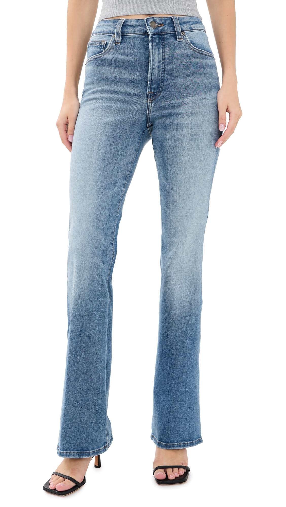 Good American Good Classic Bootcut Jeans Indigo518