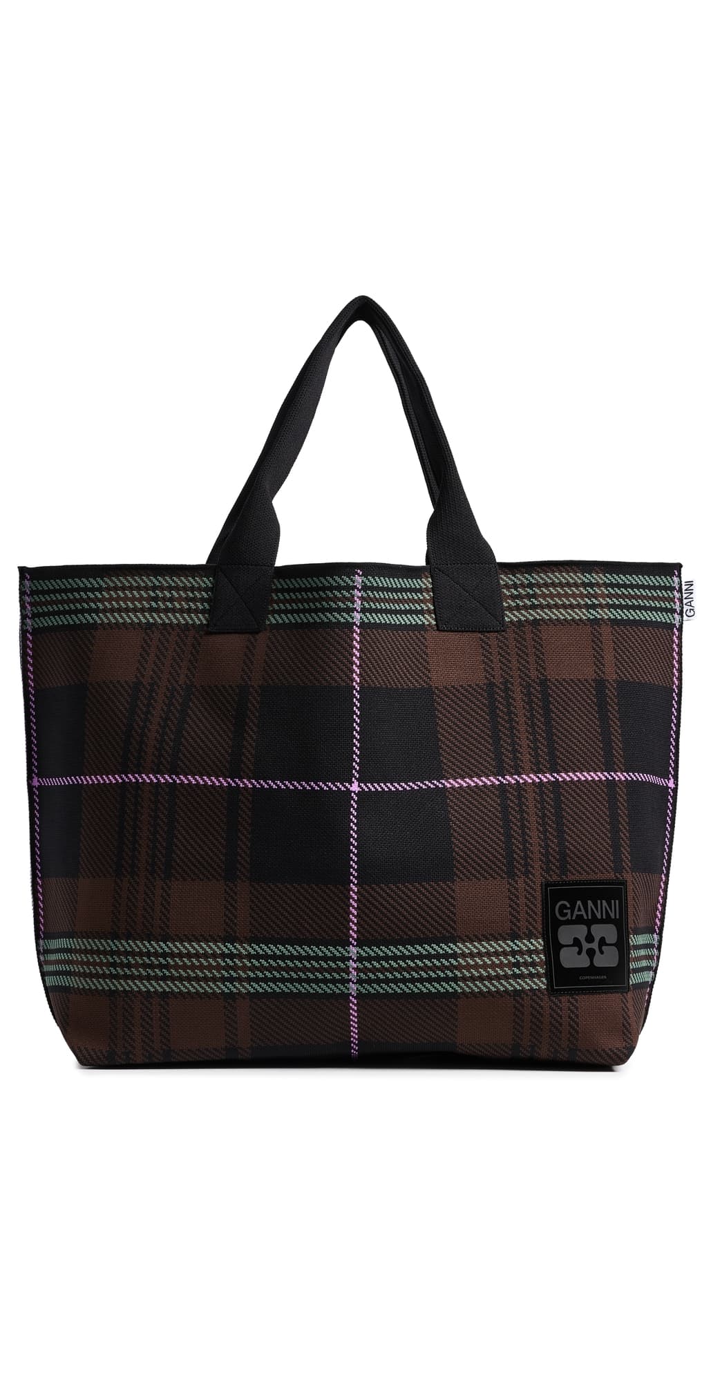 GANNI Knit Easy Medium Shopper Chicory Coffee · One Size