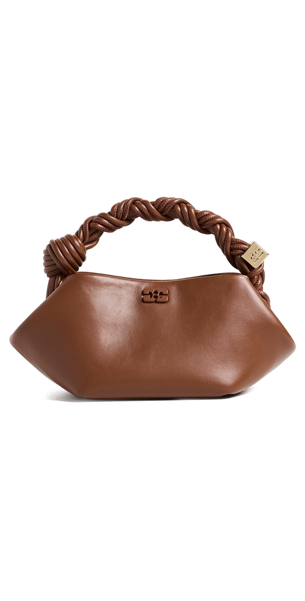 GANNI Boy Mini Butter Hobo Bag Sorrel Horse