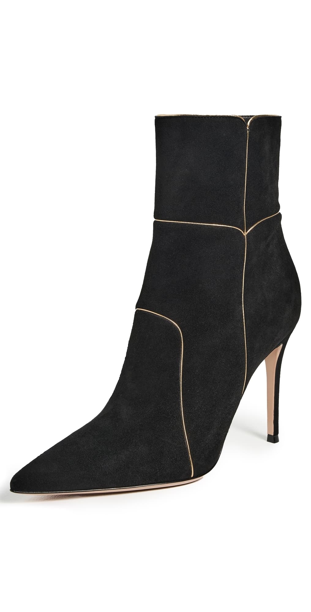 Gianvito Rossi Camoscio Nappa Silk Boots Black/Mekong