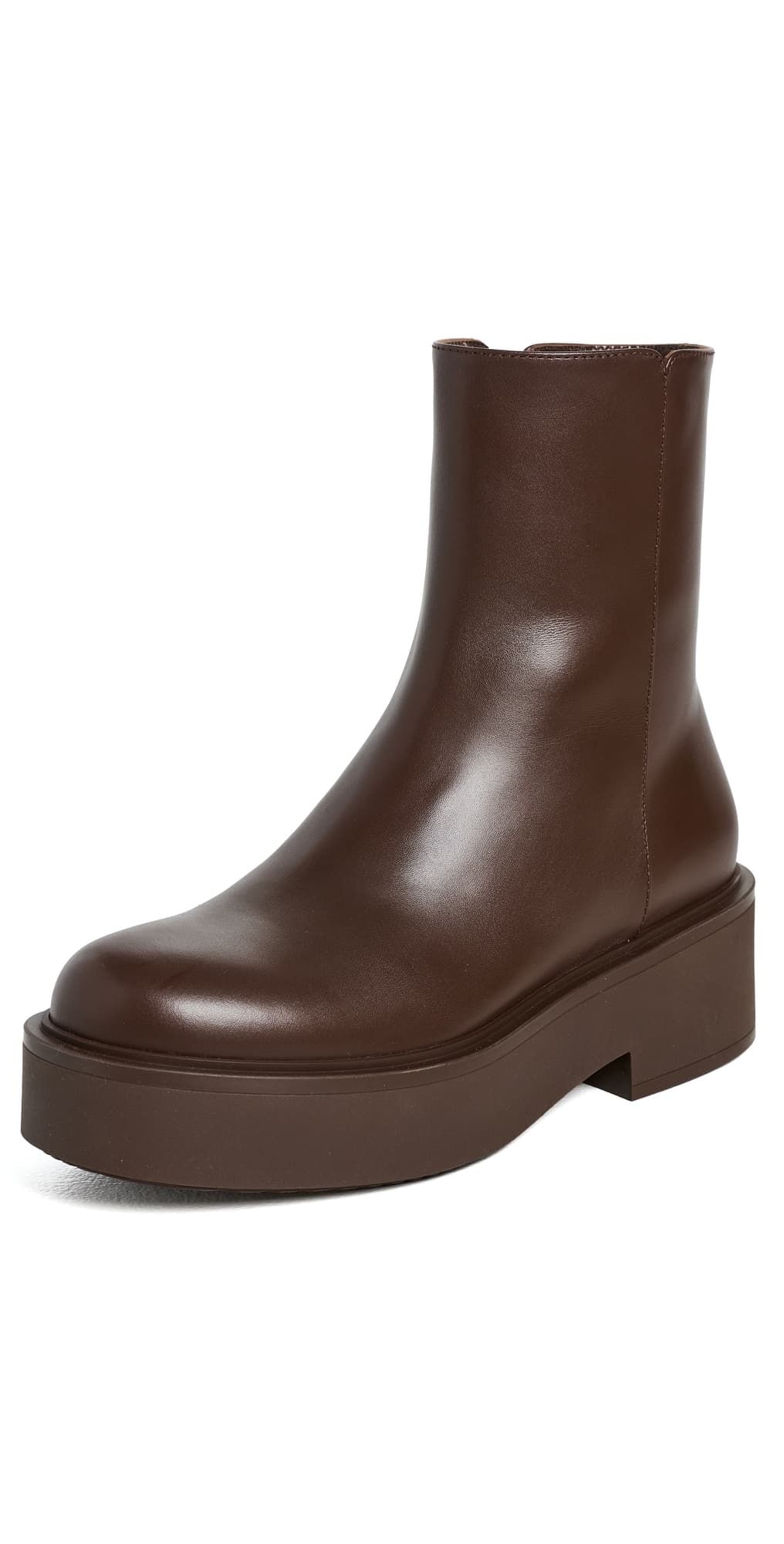 Gianvito Rossi Hiro Vitello Glove Booties Brown