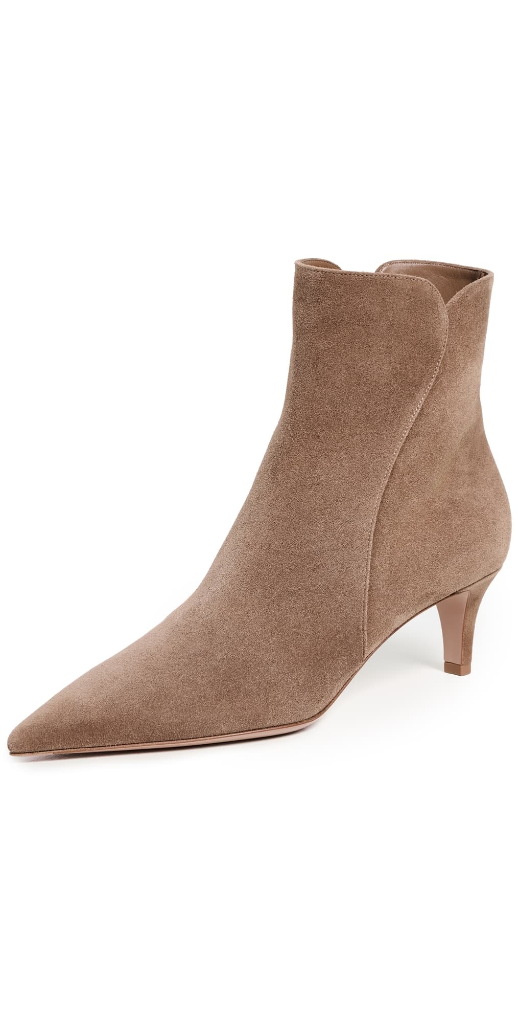 Gianvito Rossi Levy Camoscio Stivale Boots 55mm Camel