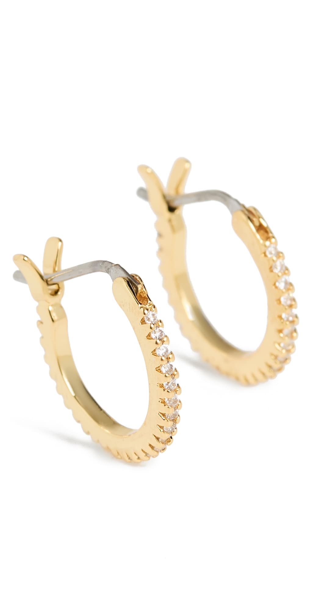 Gorjana Shimmer Huggie Hoop Earrings Gold
