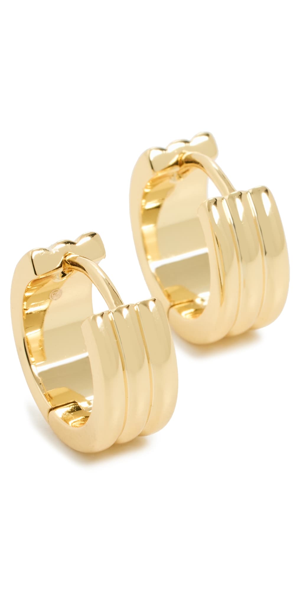 Gorjana Reed Hoops Gold · One Size