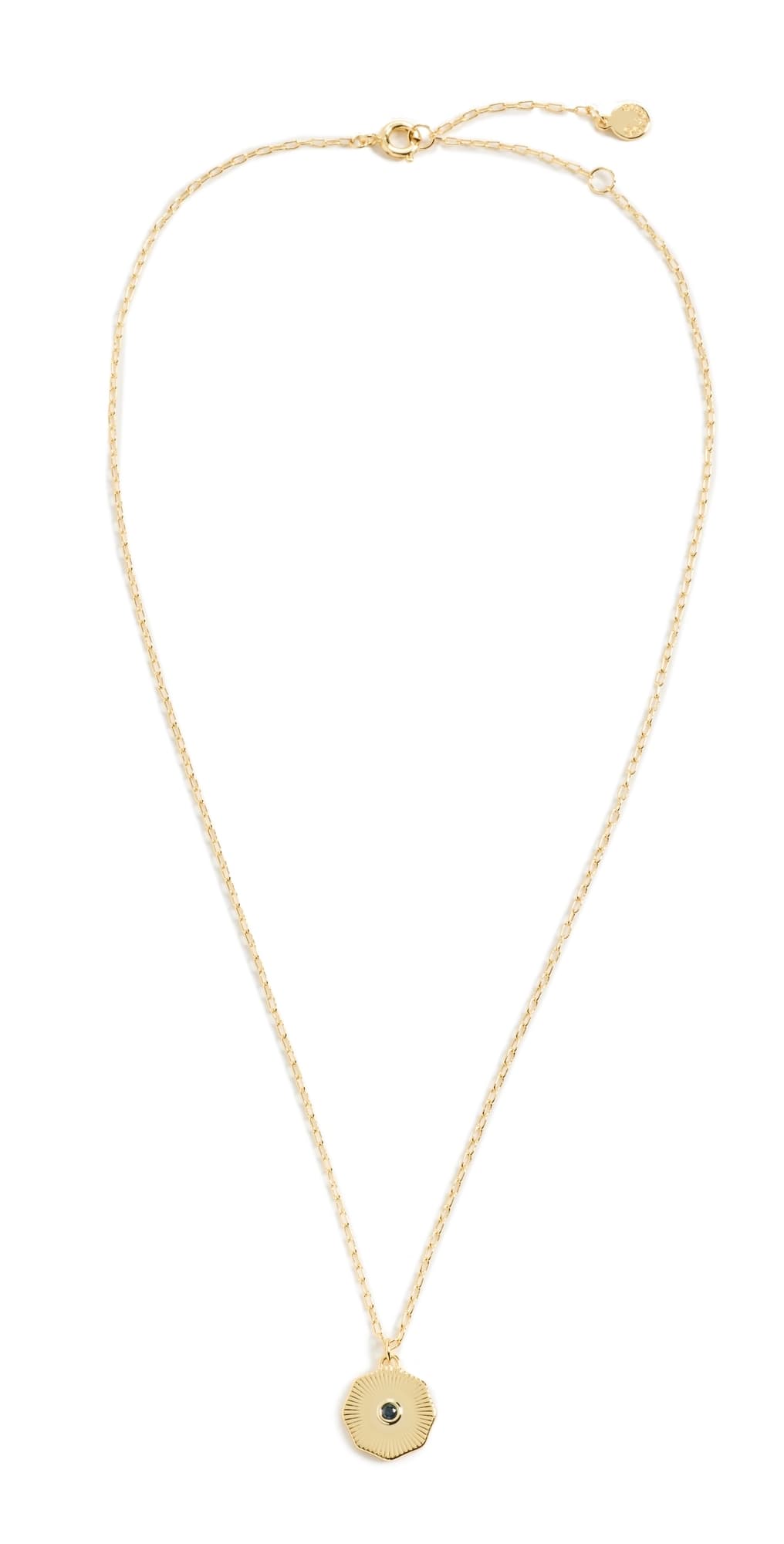 Gorjana Birthstone Coin Necklace September · One Size