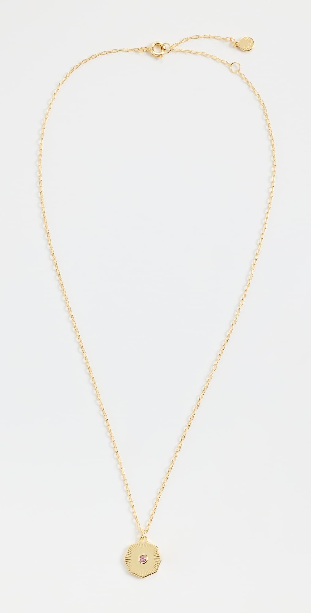 Gorjana Birthstone Coin Necklace October