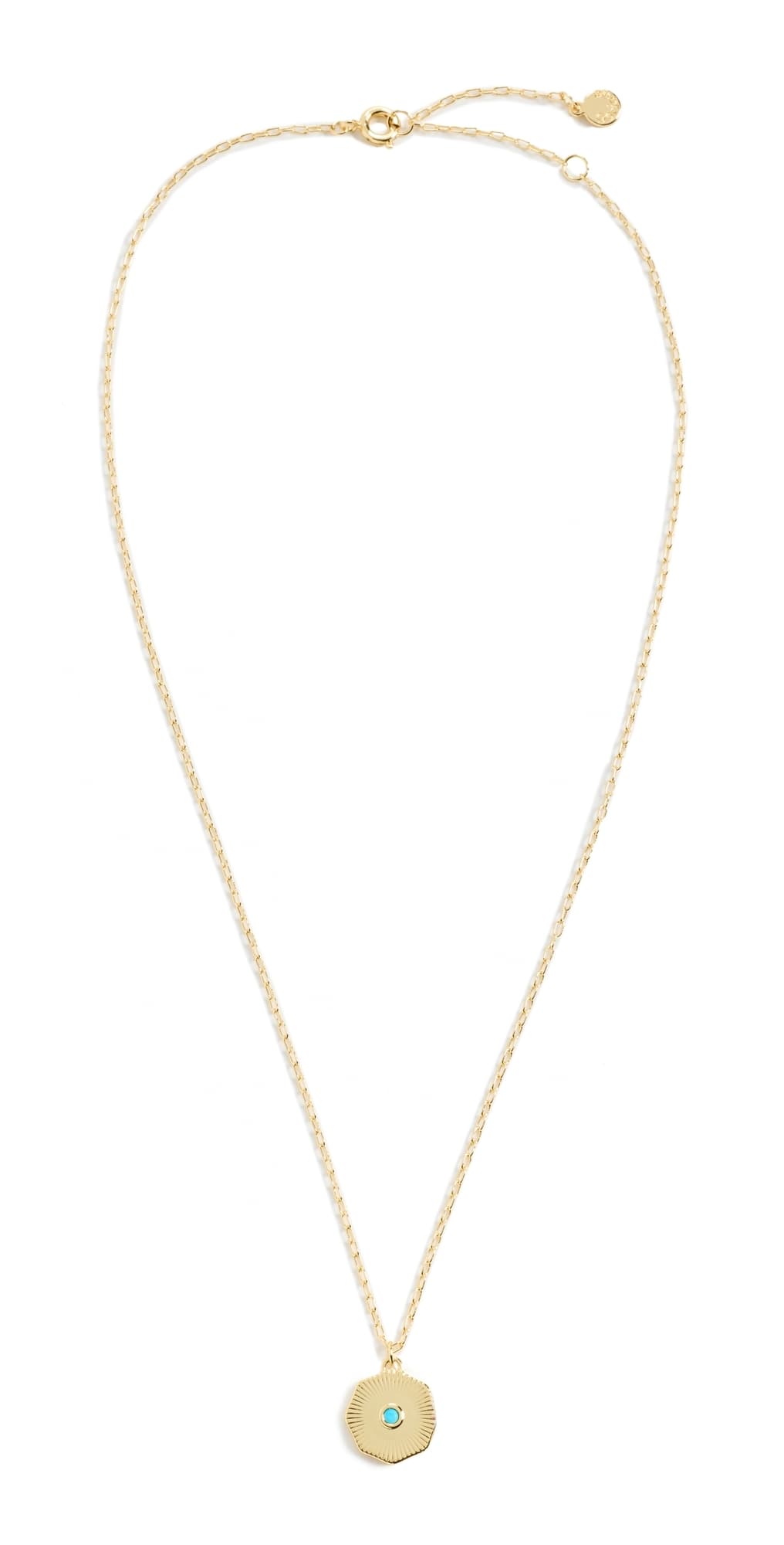 Gorjana Birthstone Coin Necklace December · One Size