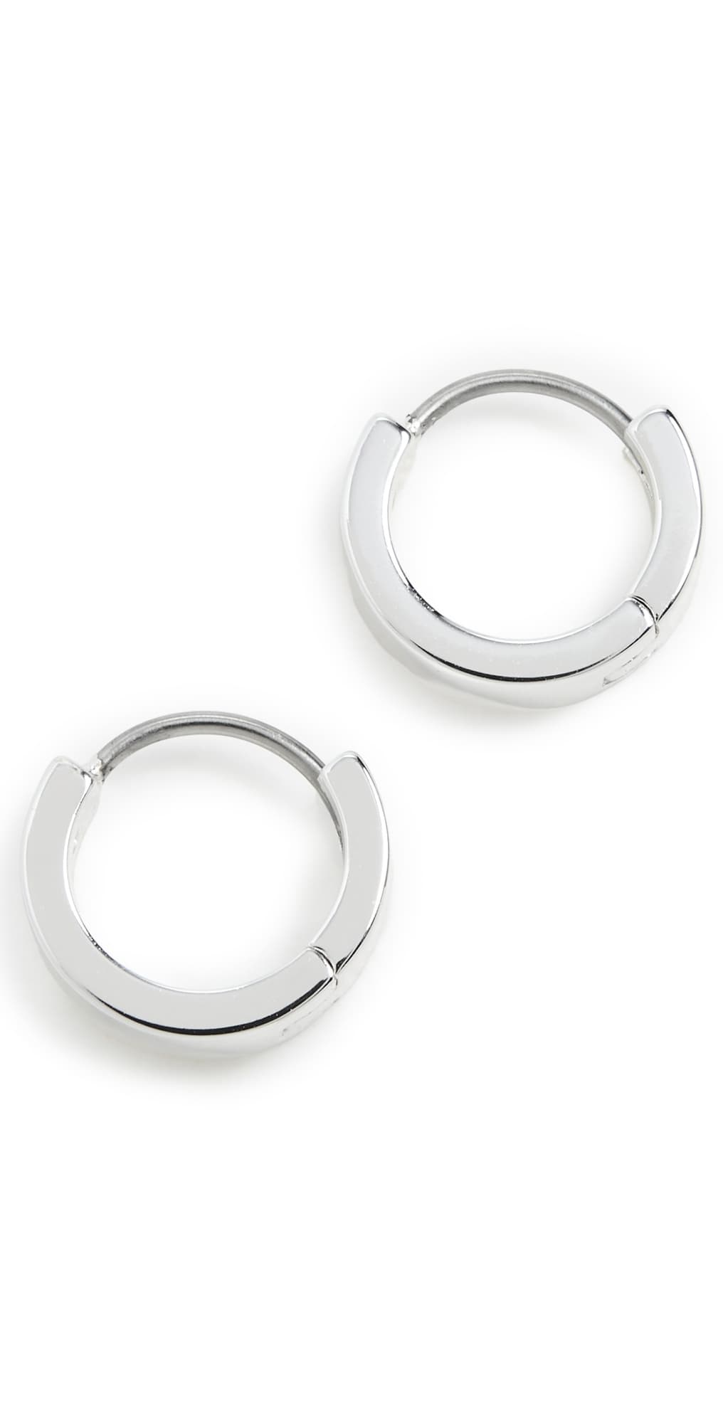Gorjana Rose Huggie Hoop Earrings Silver · One Size