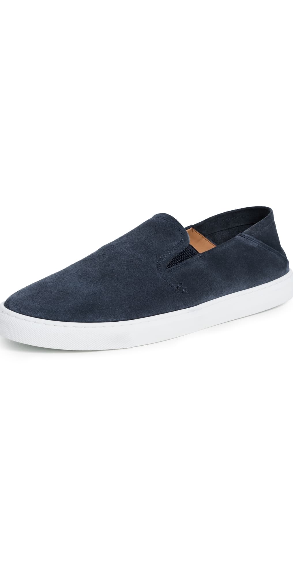 GREATS Reign Suede Slip Ons Navy