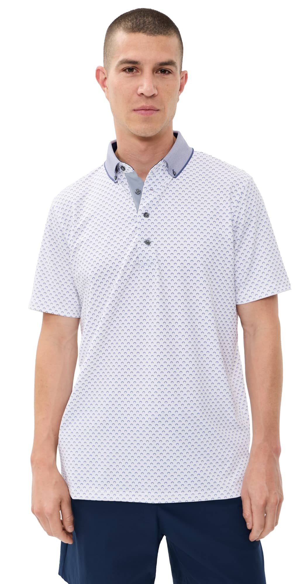 Greyson Angels Crest Polo Pink Sky