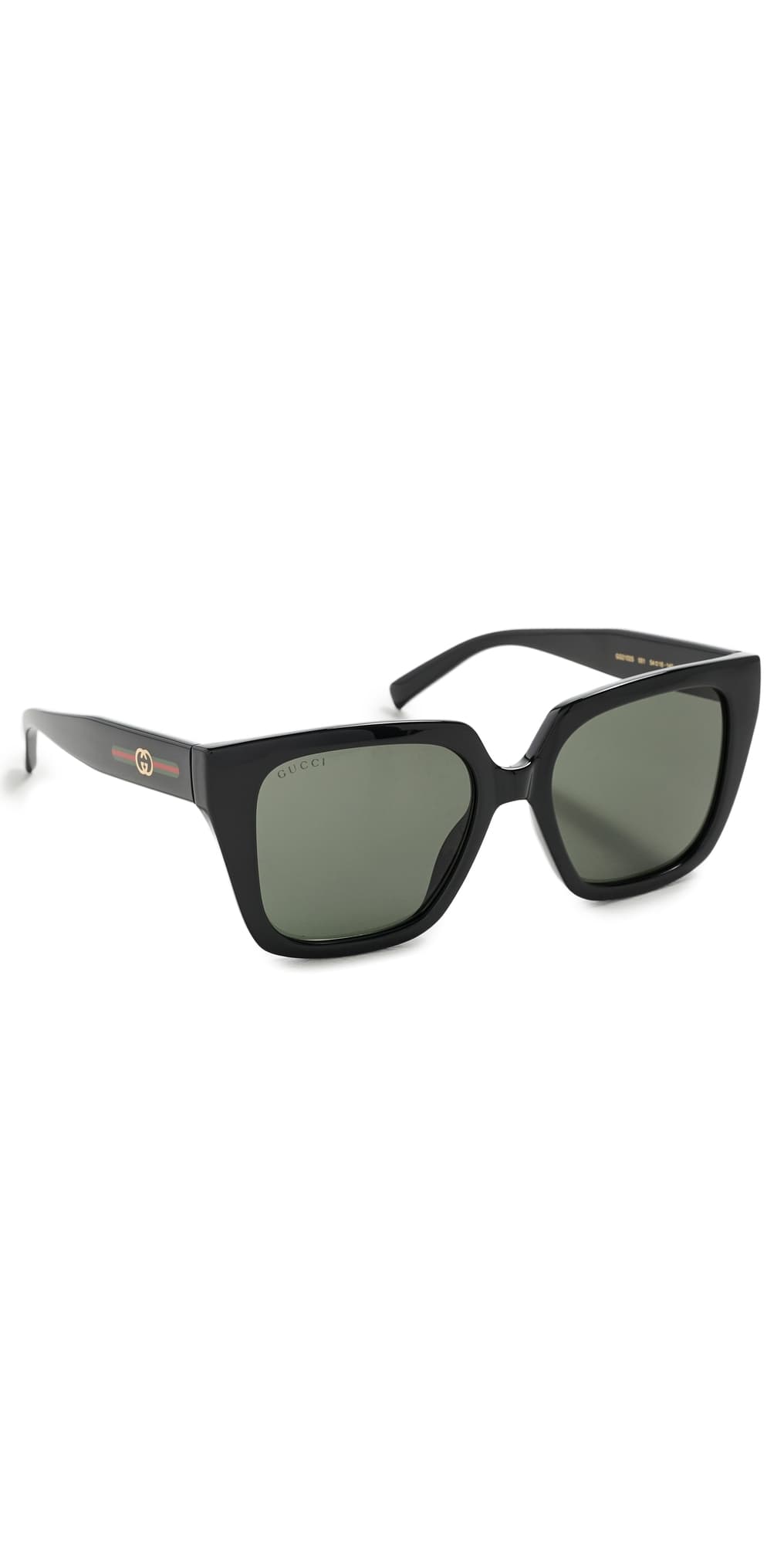 Gucci Interlocking G Sunglasses Black-Black-Grey · One Size
