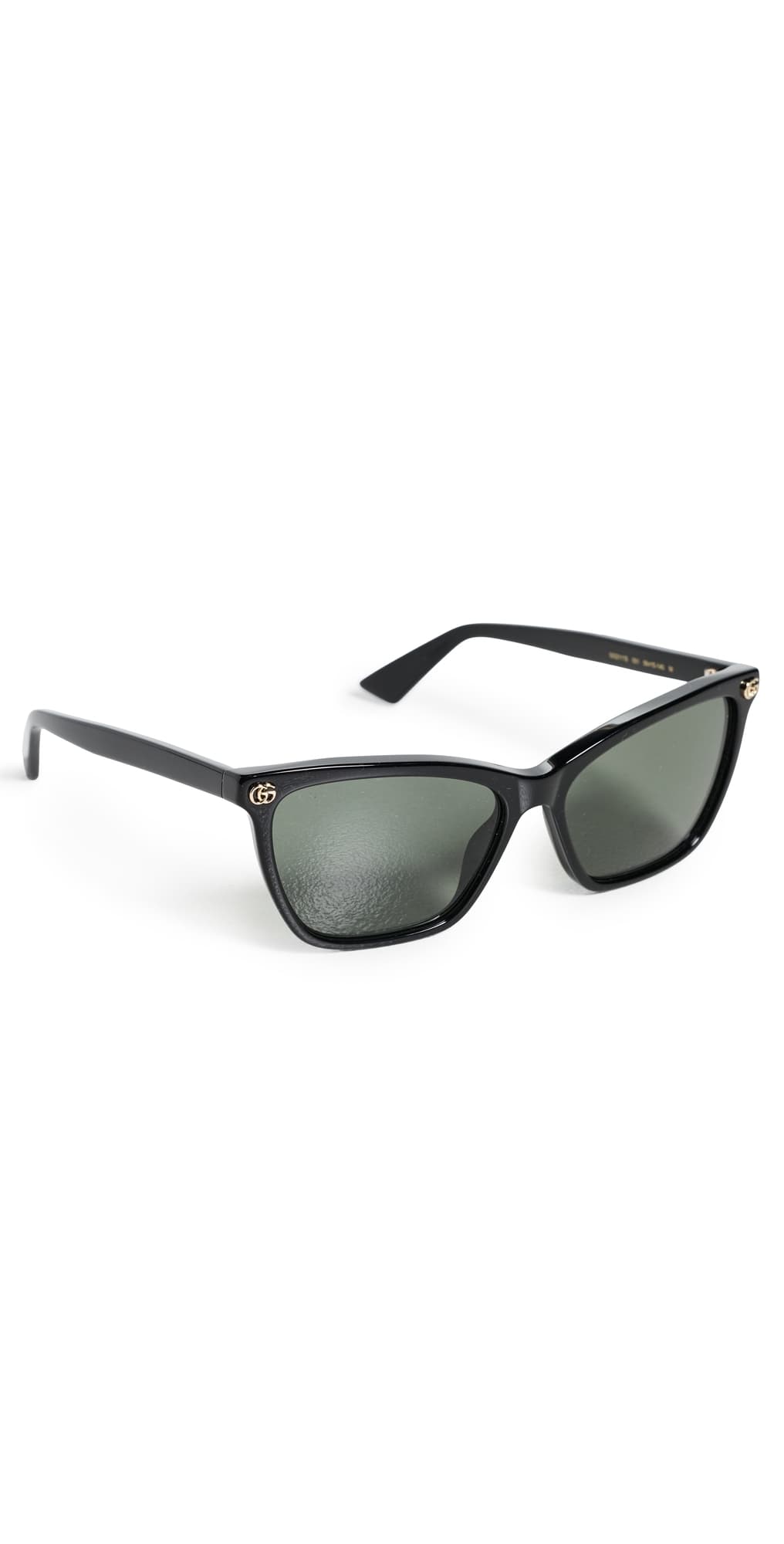 Gucci Double G Sunglasses Black-Black-Grey
