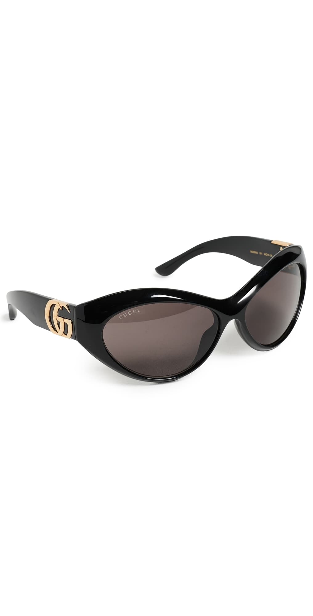 Gucci GG2269S Generation Gucci Cat Eye Frame Sunglasses Black-Black-Grey · One Size