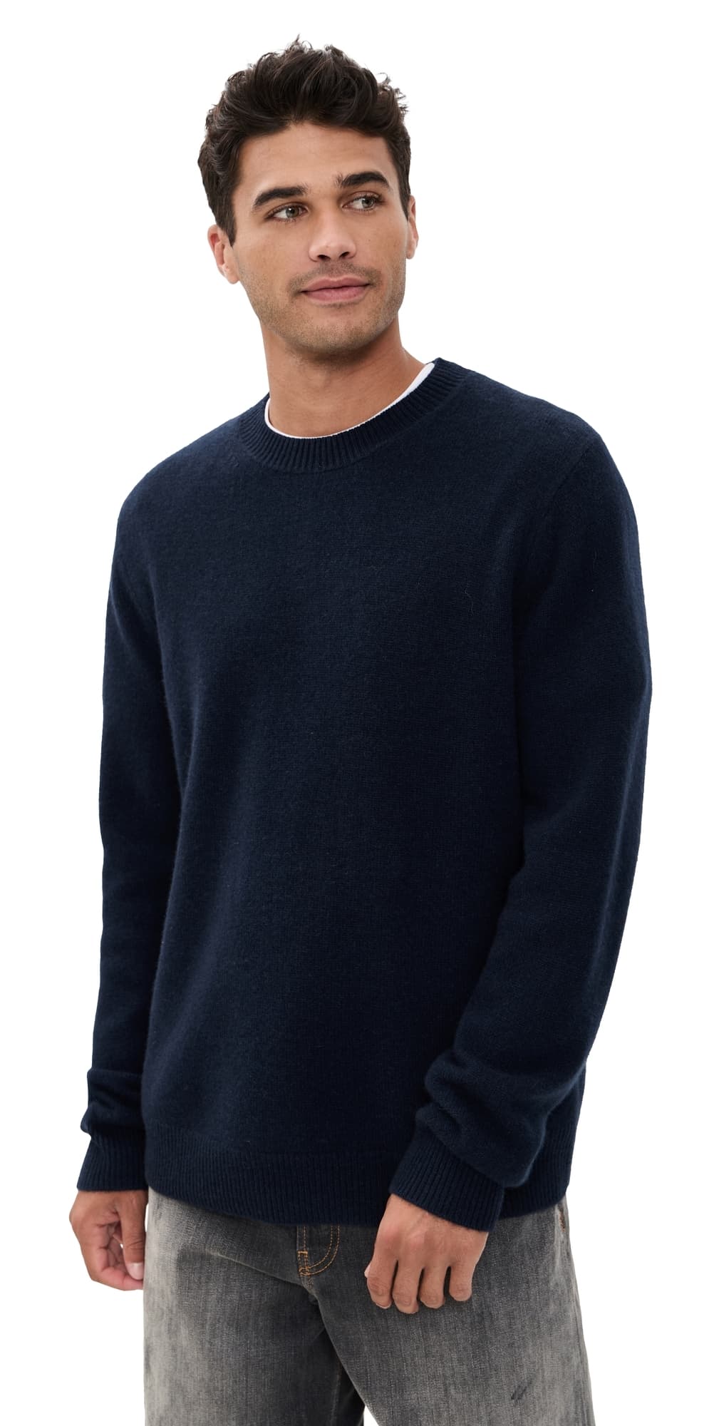 Guest in Residence Allday Cashmere Crew Sweater Midnight