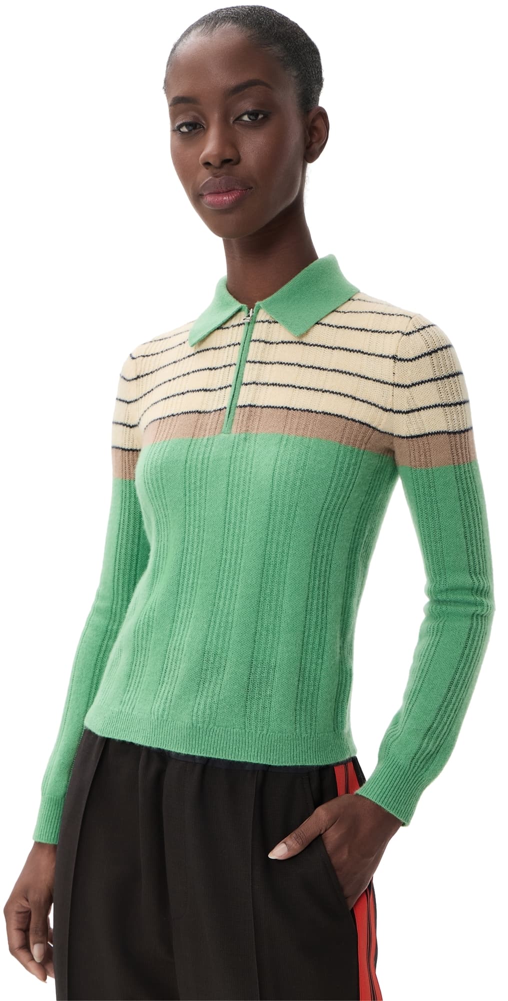 Guest in Residence Cashmere Track Polo Highland Combo