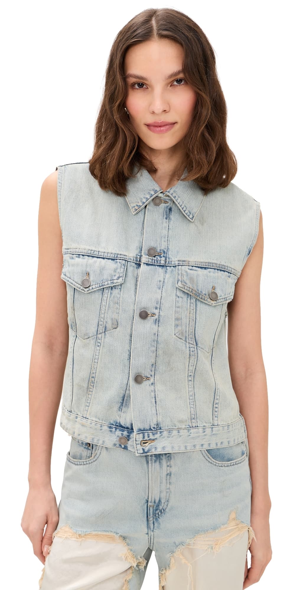 HAIKURE Ryder Dusty Blue Vest Dusty Blue