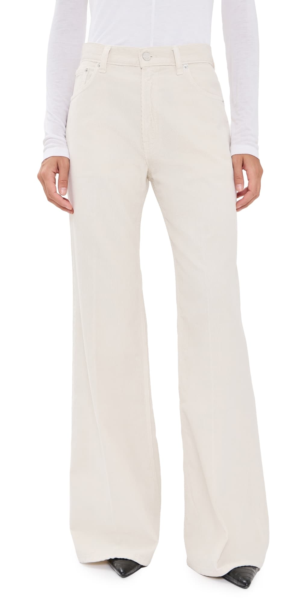 HAIKURE Clara Velvet Pier Pants Snow