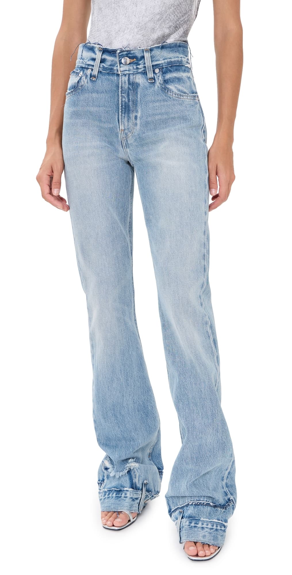 HAIKURE Flora Cut Pollock Jeans Pollock