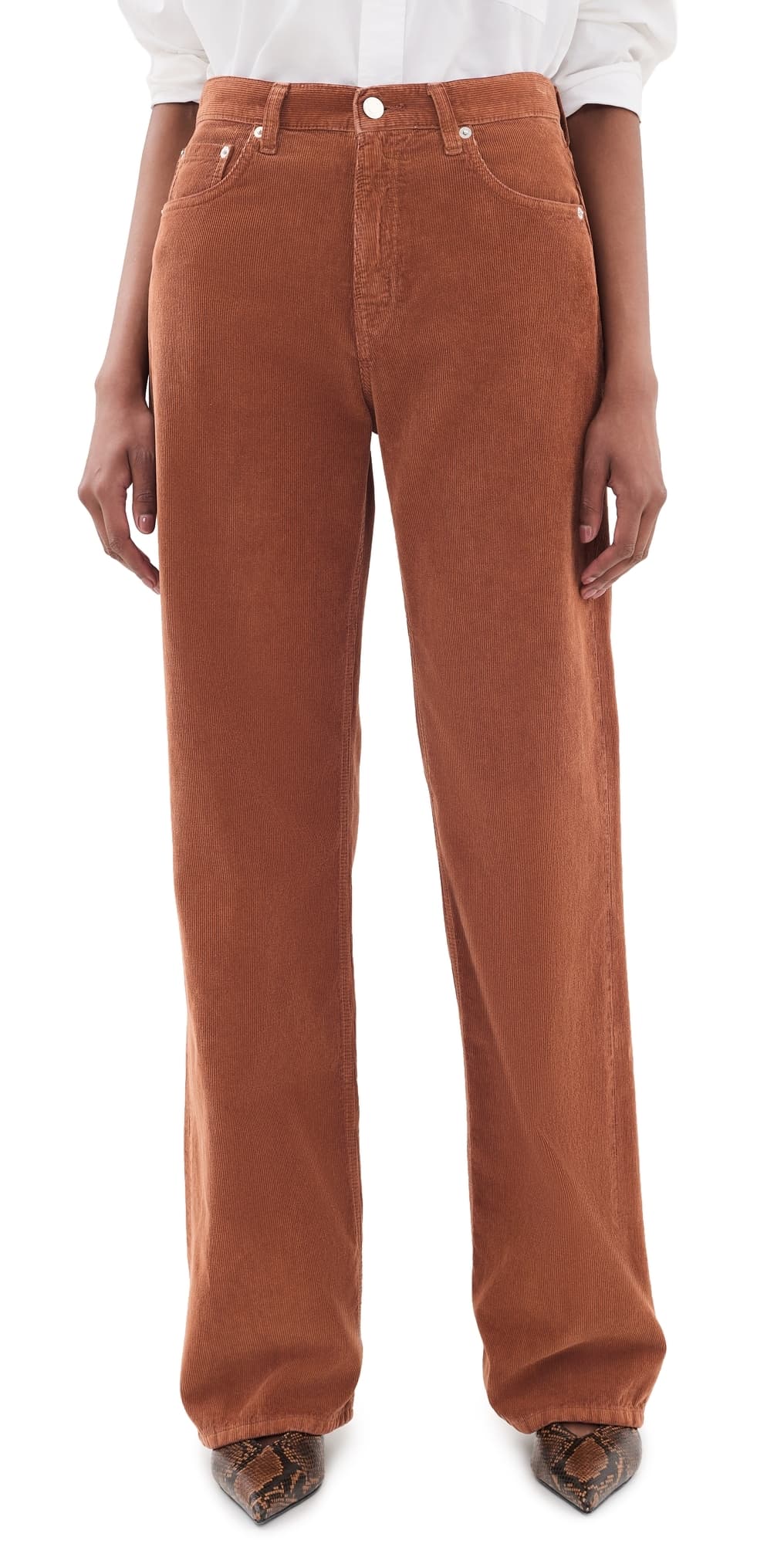 HAIKURE Korea Velvet Pier Pants Nougat
